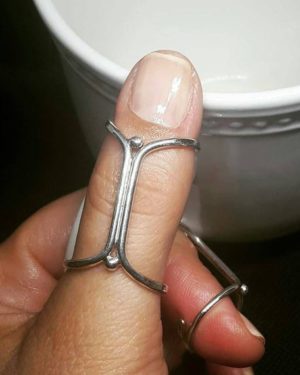 Sterling silver ring splint