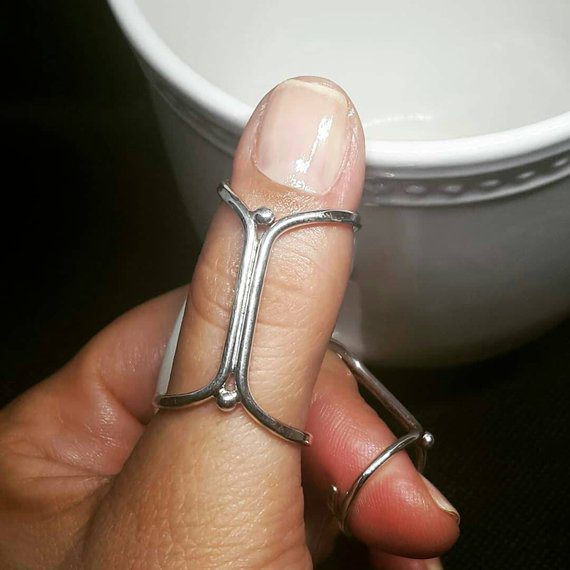 Sterling silver ring splint