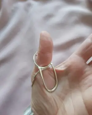 Sterling silver ring splint