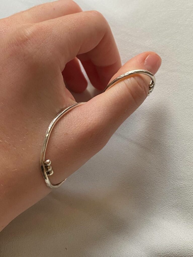 Sterling silver ring splint
