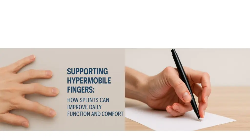 Finger splints for hypermobile joints